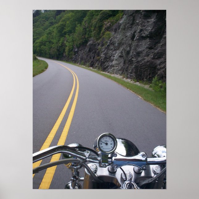 Póster Blue Ridge Motorcycle Ride 2 (Frente)