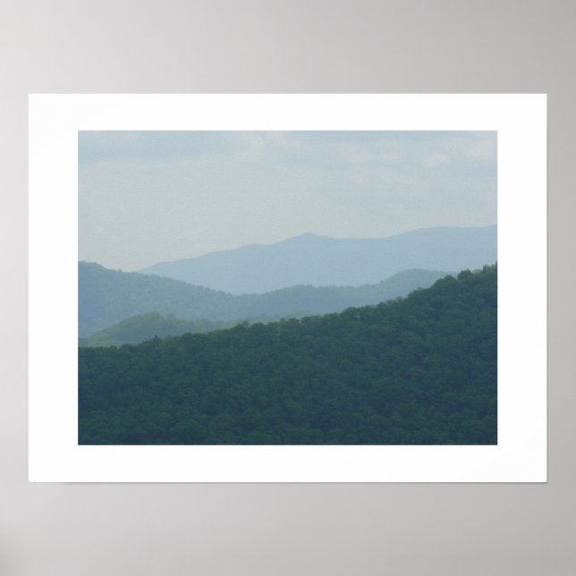 Póster Blue Ridge Mountain-Print (Frente)