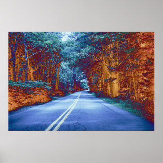 Póster Blue Roads