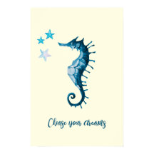 Blue Seahorse Inspiradora cita sobre los sueños