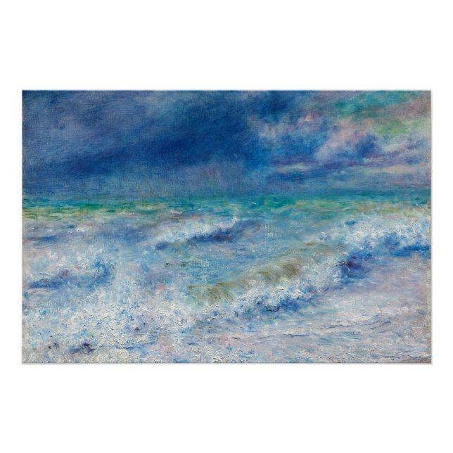 Póster Blue Seascape by Renoir (Anverso)