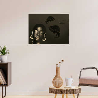 Póster Blue Siren Art Poster