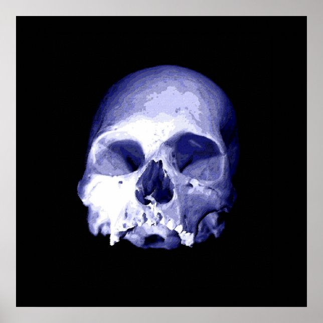 Póster Blue Skull (Frente)