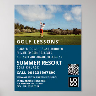 Póster Blue Sky, Anuncio de Lecciones GoIf