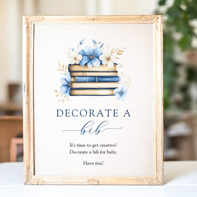 Póster Blue Storybook Decorate a Bib Game Poster (Subido por el creador)