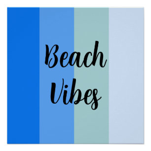 Póster Blue Stripes Pattern