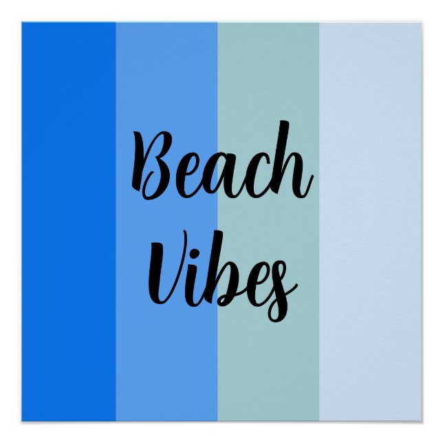 Póster Blue Stripes Pattern (Anverso)