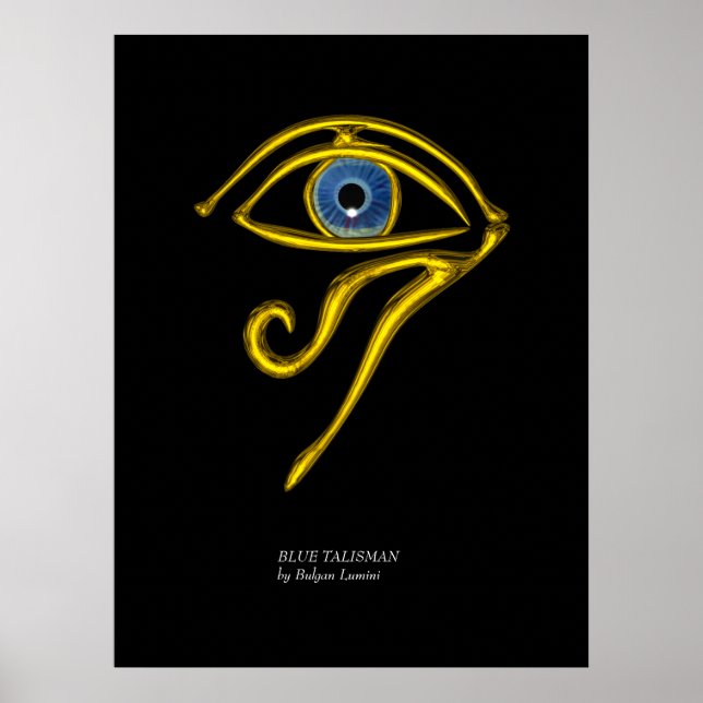 PÓSTER BLUE TALISMAN / GOLD HORUS EYE (Frente)