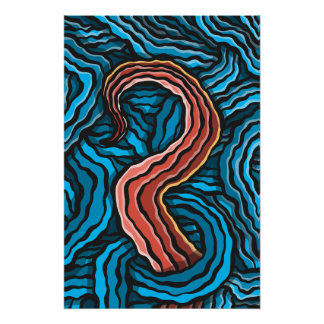 Póster Blue Tentacle