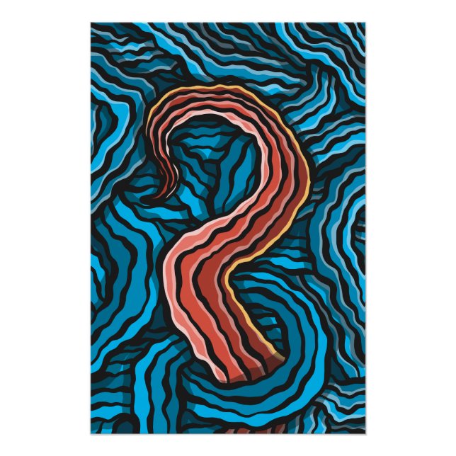 Póster Blue Tentacle (Anverso)