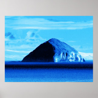 Póster Blue Views Ailsa Craig Firth of Clyde Scotland