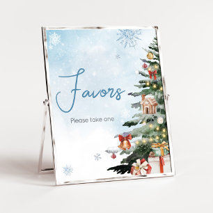 Póster Blue Winter Baby It's Cold Outside Favors