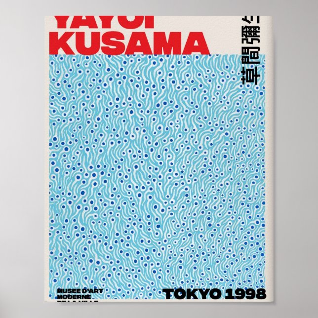 Póster Blue Yayoi Kusama (Frente)