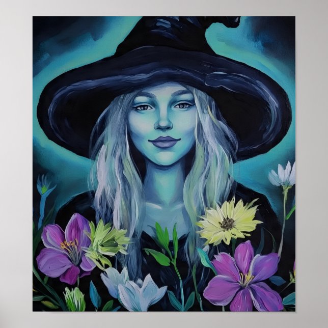 Póster BlueAuraFlowerWitch (Frente)