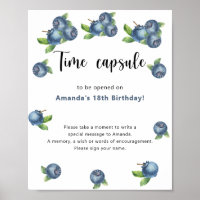 Blueberries Time Capsule 1er cumpleaños