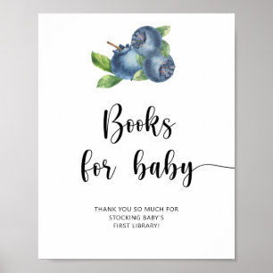 Póster Blueberry - libros para bebé