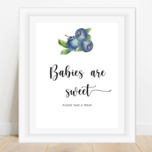 Póster Blueberry - los bebés son dulces