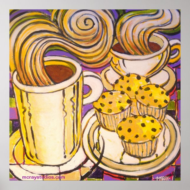 Póster "Blueberry Muffins" (Frente)