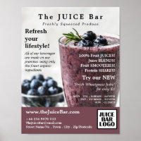 Blueberry Smoothie, publicidad de Juice Bar