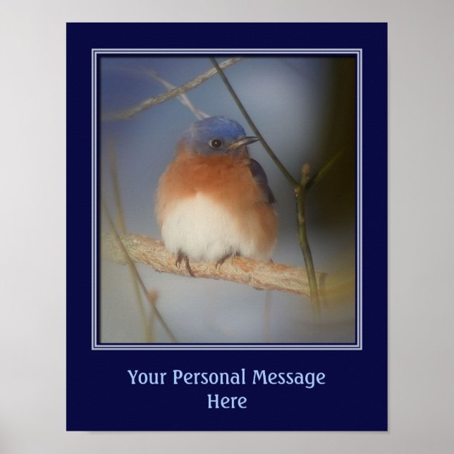Póster Bluebird Crea tu propio Personalizado de cotizació (Frente)