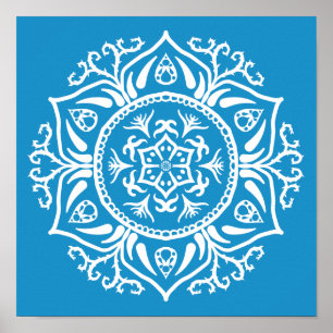 Póster Bluebird Mandala