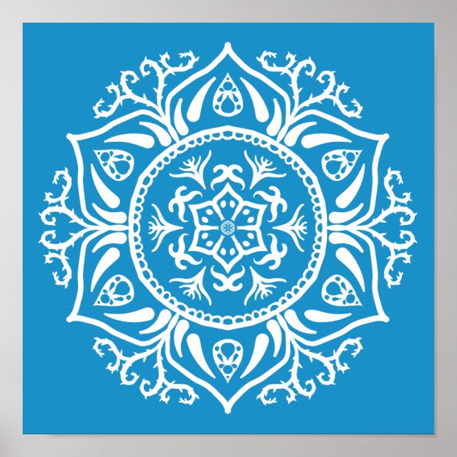 Póster Bluebird Mandala (Frente)