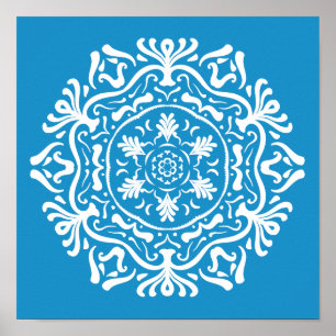 Póster Bluebird Mandala