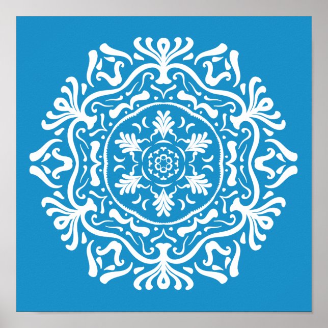 Póster Bluebird Mandala (Frente)