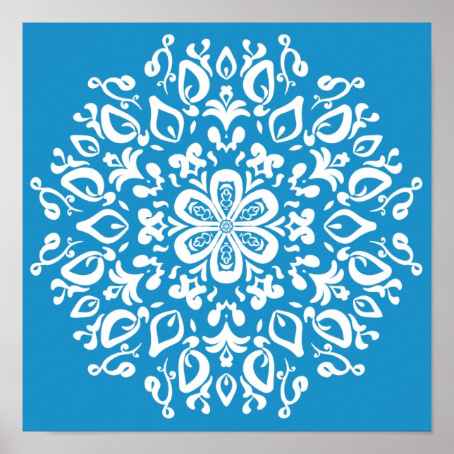 Póster Bluebird Mandala (Frente)
