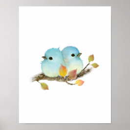 Póster Bluebirds Print