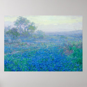 Póster Bluebonnets cerca de San Antonio, Texas, por Onder