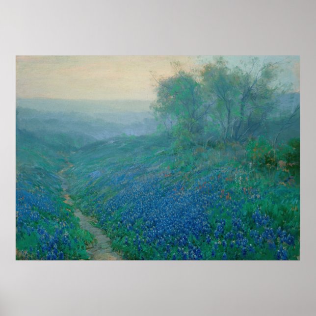 Póster Bluebonnets en el alba, Onderdonk (Frente)