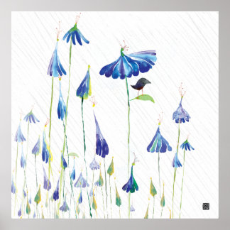 PÓSTER BLUEFLOWERRAIN