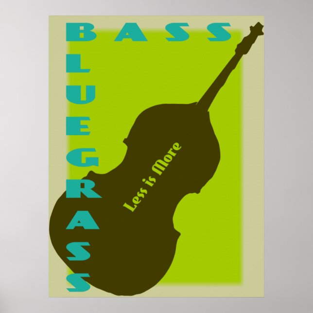 Póster Bluegrass Bass: Menos es Más (Frente)