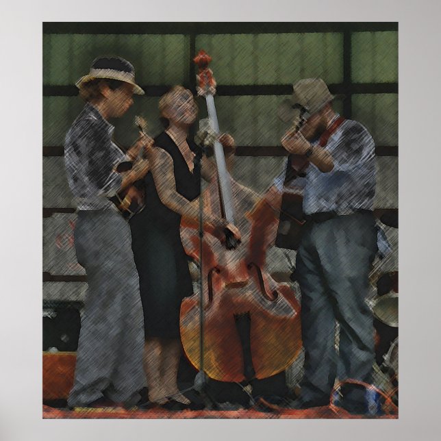 Póster Bluegrass Trio (Frente)