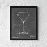 Póster Blueprint de cristal de Martini blanco y negro<br><div class="desc">Blueprint de cristal de Martini blanco y negro. Artista: Ethan Harper. ID de la imagen: 106174Z.</div>