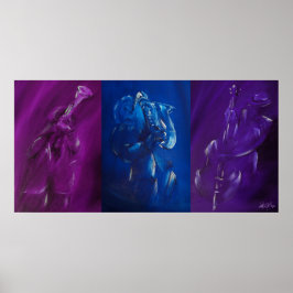 Póster Blues Band Trio