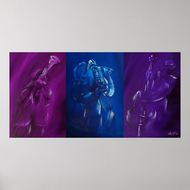 Póster Blues Band Trio (Frente)