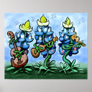 Póster Blues Bonnets