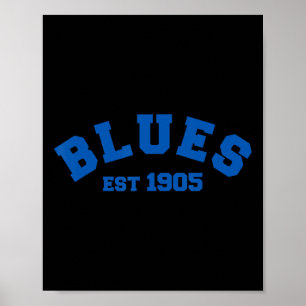 Póster Blues Chelsea Establecido En 1905 Fútbol Soccer