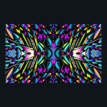 Póster Blues de la ciudad del átomo<br><div class="desc">Átomo City Blues. 2024,  Ken Gage. Arte digital: abstracto.</div>