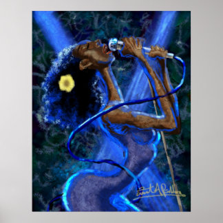 Póster Blues en el Poster Rapsody