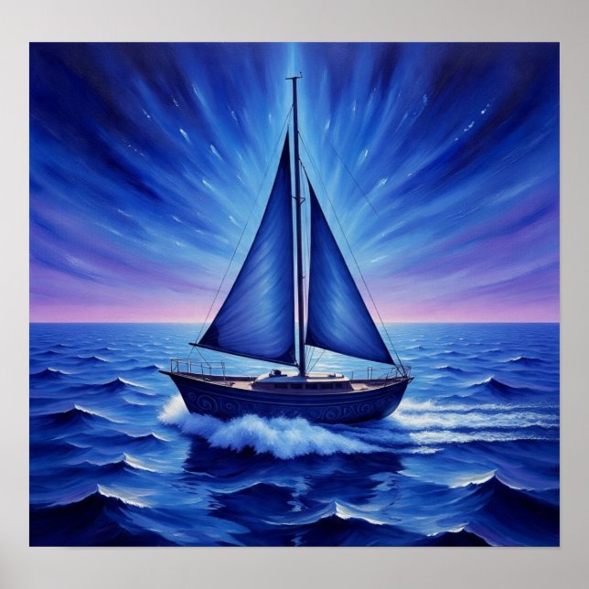 Póster BlueSailBoat (Frente)