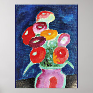 Póster Blumen in Einer Vase, pintura de Alexi Jawlensky