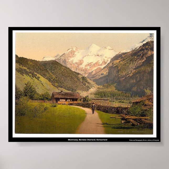 Póster Blümlisalp, Bernese Oberland, Suiza (Frente)