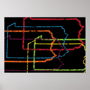 Póster blusa de orgullo de pensilvania