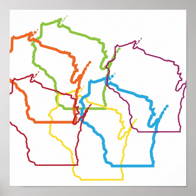 Póster blusa de orgullo de wisconsin (Frente)
