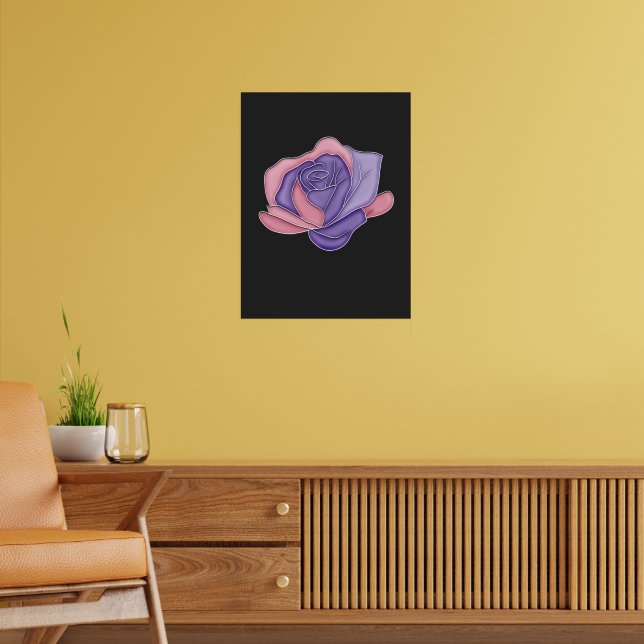 Póster Blush and Bloom Rose (Salón 2)