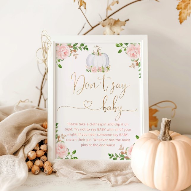 Póster Blush gold pumpkin Don't say baby game (Subido por el creador)