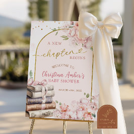 Póster Blush Pink Peony Storybook Theme Bridal Shower 